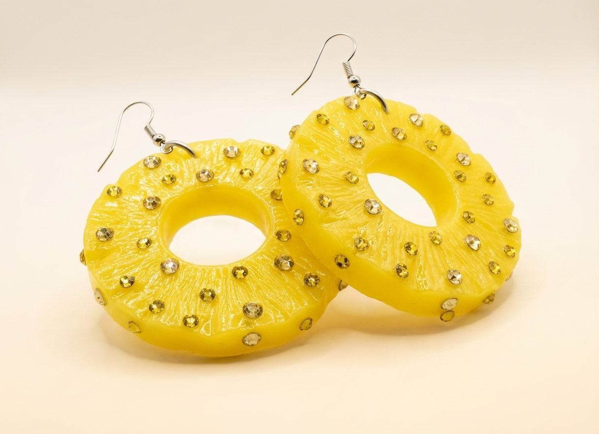 Pineapple Slice Earrings