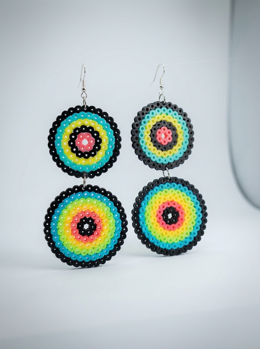 Rainbow Circle Earrings